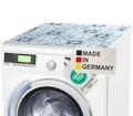Produktbild: BAUHELD® Universal Waschmaschinen-Auflage [60x60cm] - Waschmaschinen-Abdeckung mit Vinyl-Beschichtung [Made in Germany] - Für Waschmaschine, Trockner, Küche, Wohnmobil, Badezimmer - Tile Antique Blue