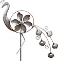 Produktbild: Gartenstecker Landhaus Pfau mit Windrad formano