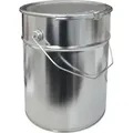 Produktbild: 10 Liter Weißblecheimer Hobbock inkl. Deckel mit Spannring | Stabiler Metallgriff | Luft und Flüssigkeitsdicht | Robust und Stapelbar | Gefahrgut... - Weiß