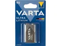 Produktbild: VARTA Varta Lithium Batterie 'Ultra' E-Block, 6FR61, 9V Batterie, (9 V V)