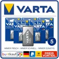 Produktbild: 5 x VARTA Ultra Lithium 9V-Block
