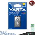 Produktbild: 1 x Varta 9V-Block 6122 Ultra Lithium ehm. Professional 6FR22 Rauchmelder