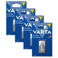 Produktbild: 4x Varta Ultra Lithium  9V E-Block E Block 6FR61 Transistor 6122 1er Blister