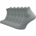 Produktbild: GAWILO Damen Quarter Socken aus 100% reiner Baumwolle (6 Paar | 10 Paar) | Füßlinge ohne drückende Naht über den Zehen (DE/NL/SE/PL, Numerisch, 35, 38, Regular, Regular, hellgrau | 6 Paar)