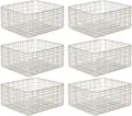 Produktbild: mDesign Aufbewahrungssystem mDesign Allzweckkorb Aufbewahrung Drahtkorb Organizer 6er-Set Metall