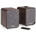 Produktbild: ruark audio ruarkaudio MR1 MKII Bluetooth Lautsprecher Paar Walnuss Lautsprecher (Bluetooth, 20 W, Bluetooth,Fernbedienung, 3D-Stereoklang, Class A/B Verstärker 20W) braun