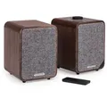 Produktbild: ruarkaudio MR1 MKII Bluetooth Lautsprecher Paar Walnuss - Braun