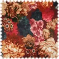 Produktbild: Samt Velours Möbelstoff Dutch Peonies mit Fleckschutz