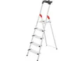 Produktbild: Stufenstehleiter Hailo L80 ComfortLine, EN 131, mit Multifunktionsschale & XXL-Stufen, bis 150 kg, 5 Stufen