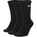 Produktbild: NIKE Unisex 3er Pack Sportsocken - Everyday, Cotton Lightweight Crew, einfarbig Schwarz / 42-46