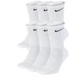 Produktbild: NIKE Everyday Cushioned Crew Socken (6 Paar) Farbe: Weiß/Schwarz (100); Größe: L | EUR 42-46 | UK 8-11