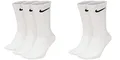 Produktbild: NIKE 5 Paar Everyday Lightweight Crew SX7676 Tennis Socke weiß schwarz grau, Farbe:weiß, Größe:42-46