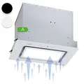Produktbild: Klarstein Dunstabzugshaube Unterbau, Einbau-Dunstabzugshaube Flach mit Spülmaschinenfestem Aluminium-Fettfilter, 506m³/h Luftstrom, LEDs, Abzugshaube aus Stahl, Dunstabzugshaube ohne Abluftrohr