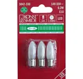 Produktbild: KONSTSMIDE Lichterkette 5042-330 Universal LED Glühbirne E10 3er gefrostetes Glas 14-55V 0,2W