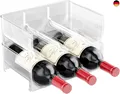 Produktbild: Gvolatee 2er-Set Flaschenregal ? stapelbare Aufbewahrung für Weinflaschen und