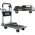 Produktbild: PROREGAL Klappbarer Profi-Transportwagen RHINO 150 Werkzeugtasche & 6 Sicherungsösen Traglast 150kg Vollgummibereifung