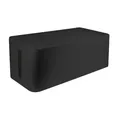 Produktbild: LogiLink KAB0062 Kabelbox groß 407x157x133,5mm Kabelmanager Büro Zuhause Schwarz