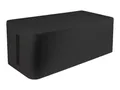 Produktbild: Logilink Kabelbox groß, schwarz, 400x160x135mm