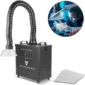 Produktbild: Stahlwerk Rauchabsaugung – 300 Watt Starke Absauganlage Fe-300 St Mit 3-fach-filter, Sicherer Rauchabsorber Und Rauchabzug, Schweißrauch- Und Lötabsaugung Zur Filterung Von Rauch, Gasen Und Dämpfen