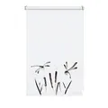 Produktbild: GARDINIA Rollo zum Klemmen, Tageslicht-Rollo, Blickdicht, Alle Montage-Teile inklusive, EASYFIX Rollo Japandi Dragonfly, Weiß/Dekor, 45 x 150 cm