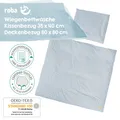 Produktbild: Roba Bettwäsche für Wiege & Stubenwagen 80x80/35x40 cm Lil Planet Hellblau Sky