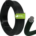 Produktbild: Fepro® Spanndraht 3,8 mm x 55 m, schwarz, verzinkt und kunststoffbeschichtet - witterungsbeständig, ideal für Maschendraht, Wildzaun, Garten oder basteln