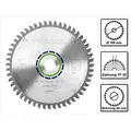 Produktbild: Festool Spezial Kreissägeblatt HW 160 x 20 x 2,2 mm TF52 160 mm 52 Zähne ( 496306 )