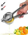 Produktbild: Zitronenpresse Edelstahl 8,4cm XXL Saftpresse Manuell Ergonomisch Für Orangen