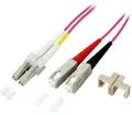 Produktbild: EFB-Elektronik LWL Patchkabel Duplex Jumper LC-SC 50/125µ, OM4, LSZH, erika violett, 2.0mm, 1m (O0323.1)