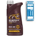 Produktbild: Mannol Motoröl Energy Premium Motorenöl 5W-30 1L für Mercedes / VW / BMW / Opel