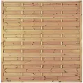 Produktbild: T&J Sichtschutzzaun Maxi-Massiv Sichtschutz Lamellenzaun, 180x180 cm