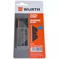 Produktbild: Würth 10x Trapezklinge schwarz Ersatzklingen extrem scharf für Trapezmesser Cuttermesser Teppichmesser 071566022