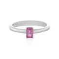 Produktbild: Schicker rosa Saphir 925 Sterling Silber Ring, Thailand 0,357ct- Echtschmuck