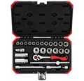 Produktbild: Gedore Red Steckschlüssel Steckschlüssel-Satz 3/8″ SW6-24mm 26-teilig 3300053