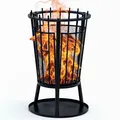 Produktbild: Feuerkorb mit Funkenschutz Feuerstelle Feuerschale Feuer Grill Grillfeuer Kamin