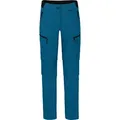 Produktbild: Bergson Outdoorhose PORI Doppel Zipp-Off mit T-ZIPP Damen Wanderhose, robust elastisch, Normalgrößen, Saphir blau blau normal | 44