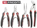 Produktbild: Facom Zangen Set 4tg Wasserpumpenzange Flachrundzange Kombizange Seitenschneider