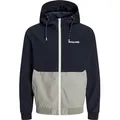 Produktbild: JACK & JONES Herren Bomberjacke Rush Hood Bomber - Dunkelblau - S