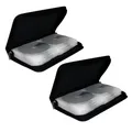 Produktbild: 2 MediaRange Taschen für 48 Discs CD DVD BD Wallet Case Mappe Box schwarz - NEU