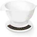 Produktbild: Culina Pro 5 Kg, Analoge Küchenwaage, Weiß, Gewicht Bis Zu 5 Kg (50-g-genau), Haushaltswaage Mit Großer Rührschüssel, Küchenwaage Retro Für Kuchen Und Weiteres - Soehnle