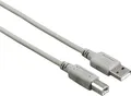 Produktbild: Hama 00200902 USB Kabel USB 2.0 5 m USB A USB B Grau (00200902)