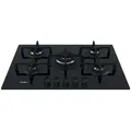 Produktbild: Whirlpool GOA 7523/NB1 Einbaukochfeld 73cm Gas 5 Brenner schwarz - Schwarz
