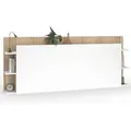 Produktbild: Kopfteil Auf Fuß Ciri Für Bett 140 Und 160 Cm Mit Stauraum In Weiß Und Holz