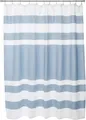 Produktbild: Duschvorhang Waffelgewebe gestreift Stoff-Duschvorhänge für Badezimmer mit 3M...