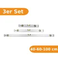 Produktbild: Wasserwaagen Aluminium SET 40-60-100cm 3 Messlibellen Präzisionswasserwaage