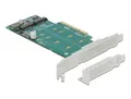 Produktbild: DeLOCK PCI Express x8 Card zu 2x intern NVMe M.2 89045
