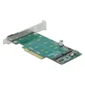 Produktbild: DELOCK PCI Express x8 Karte zu 2 x intern NVMe M.2 Key M