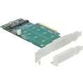 Produktbild: Delock 89045 PCI Express x8 Karte zu 2 x intern NVMe M.2 Key M - Bifurcation -