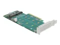 Produktbild: Delock PCI Express x8 Karte zu 2 x intern NVMe M.2 Key M Bifurcation