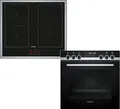 Produktbild: Siemens PQ521DB2ZM, iQ500 Einbau-Herd-Set, Bestehend aus HE578BBS4 Herd, 60 x 60 cm, Pyrolyse Selbstreinigung und Backautomatik, EM645CQB6E Induktionskochfeld, Kombi-Induktion, Edelstahlrahmen